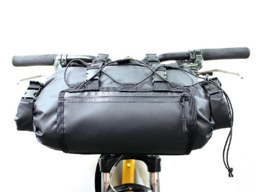 Сумка на руль BikePaсking 12, черная фото 6