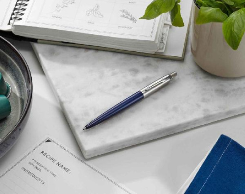 Ручка шариковая Parker Jotter Royal Blue CT фото 4 Ручка шариковая Parker Jotter Royal Blue CT фото 4