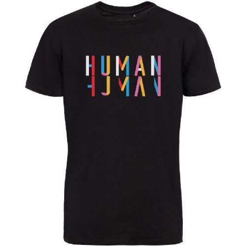 Футболка Human, черная фото 2